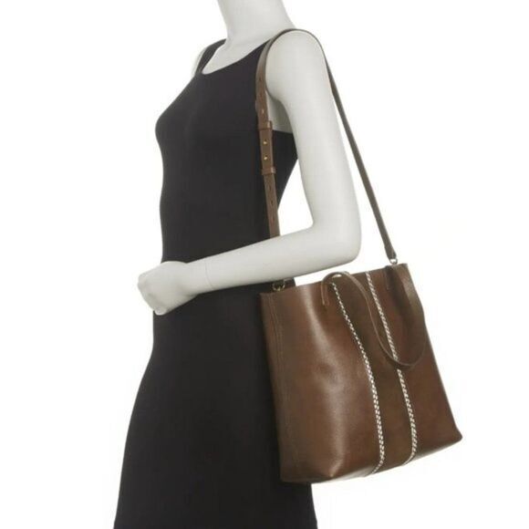 New! Madewell Medium Transport Tote Suede Inset Edition - Picture 5 of 16